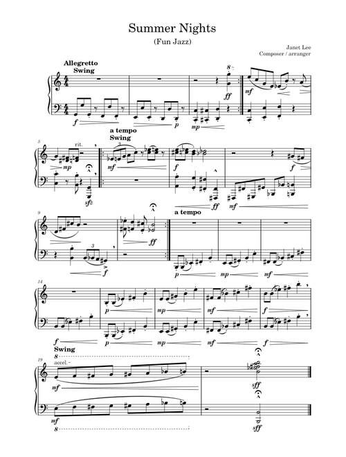 janetsmusicpa | Free sheet music | Download PDF or print on