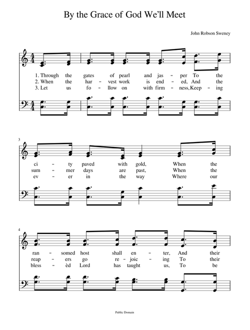 Through the gates of pearl and jasper - John Robson Sweney