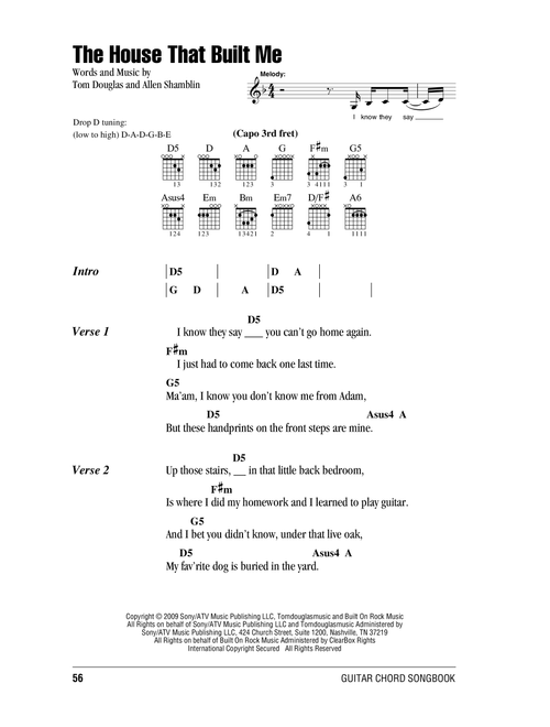 The House That Built Me - Miranda Lambert (Guitar Chords-Lyrics)