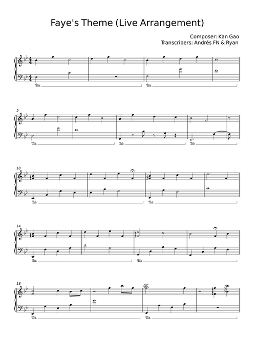 Faye's Theme - Kan R. Gao