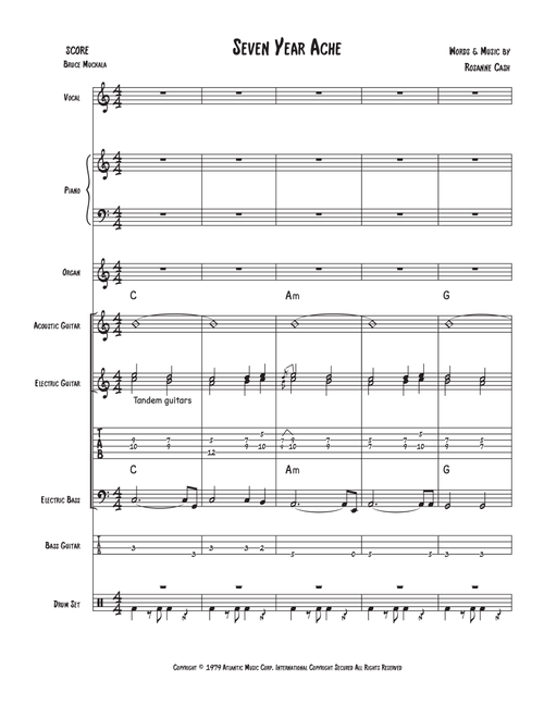 Seven Year Ache (Arr. Bruce Muckala) - Rosanne Cash (Jazz Combo)