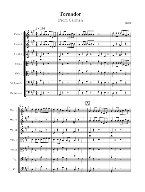 Les Toréadors – Georges Bizet Toreador