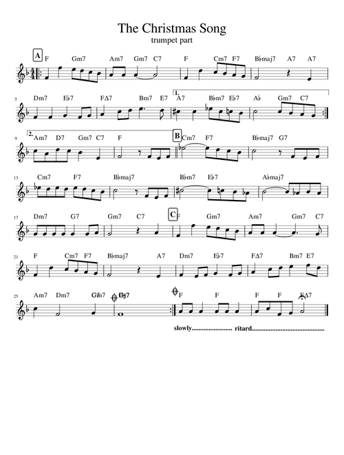 The Christmas Song Trumpet