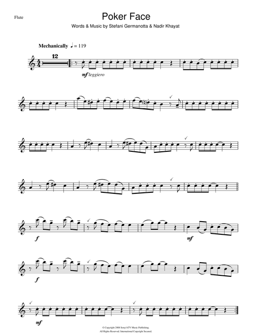 Poker Face - Lady Gaga (Flute Solo)