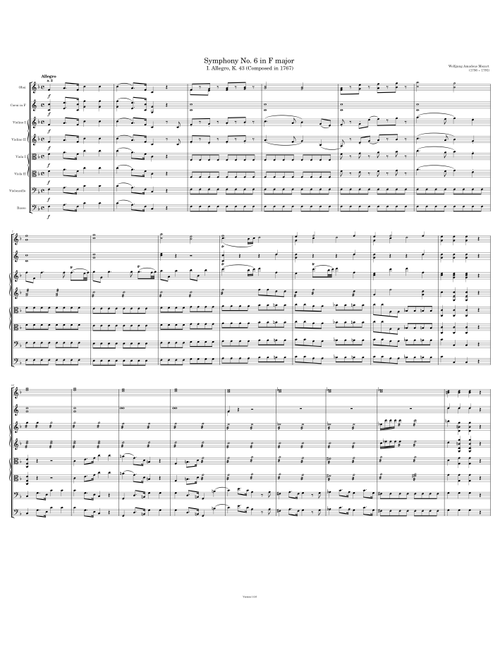 [I. Allegro] Symphony No. 6 in F major, K. 43 – W. A. Mozart