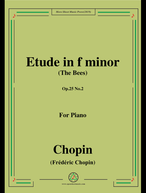 Chopin-Ãtudes,Op.25,for Piano (Arr. MSM) (Piano Solo)