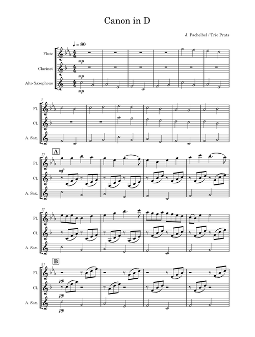 Canon  in D – Johann Pachelbel