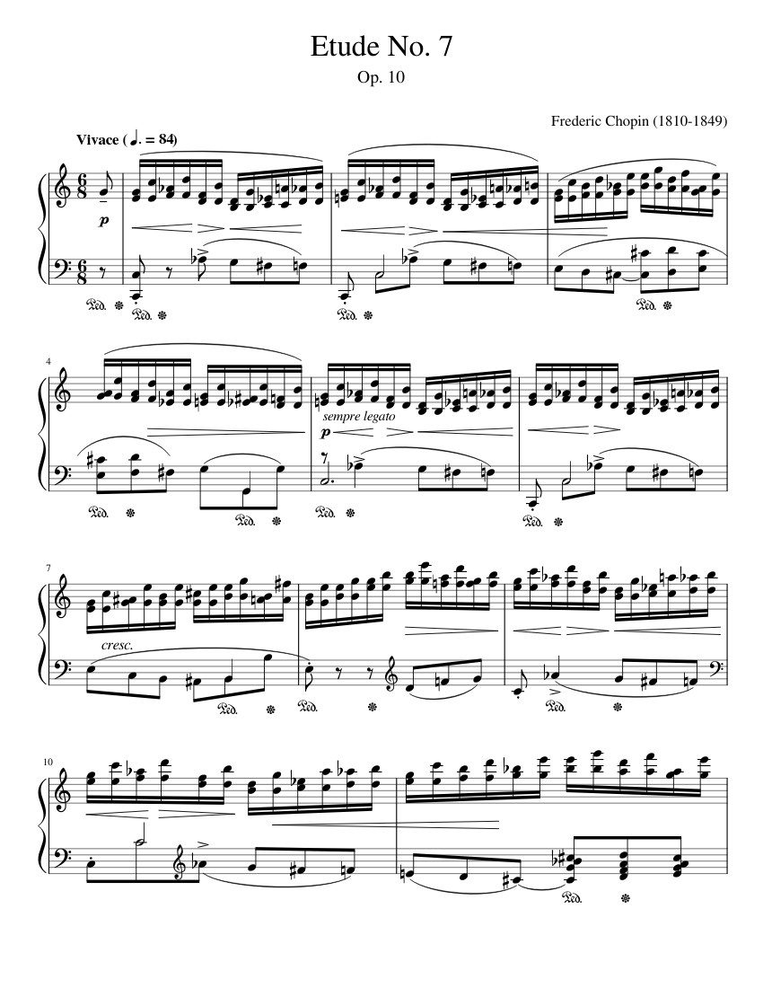 Etude opus 10 no 3 alfred on sale