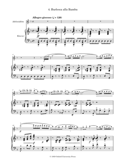 Gordon Jacob - Suite for Treble Recorder and Piano sheet