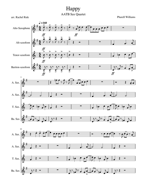 happy sax quartet