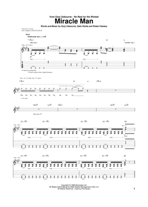 Diary Of A Madman Tab by Ozzy Osbourne (Guitar Pro