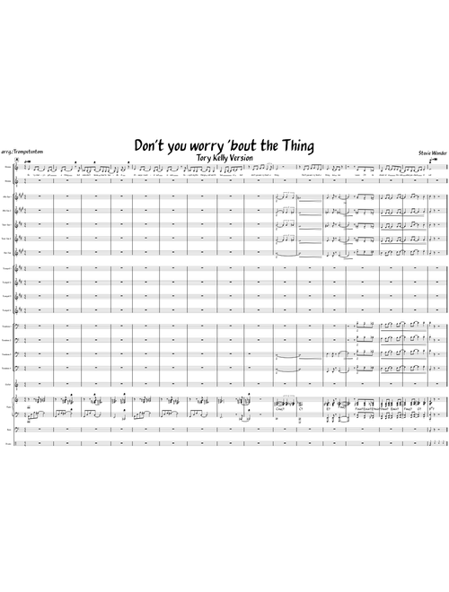 Don't You Worry Bout A Thing – Tori Kelly Don't you worry 'bout the Thing C-Dur