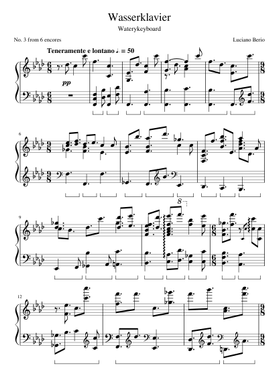 Free Luciano Berio sheet music | Download PDF or print on