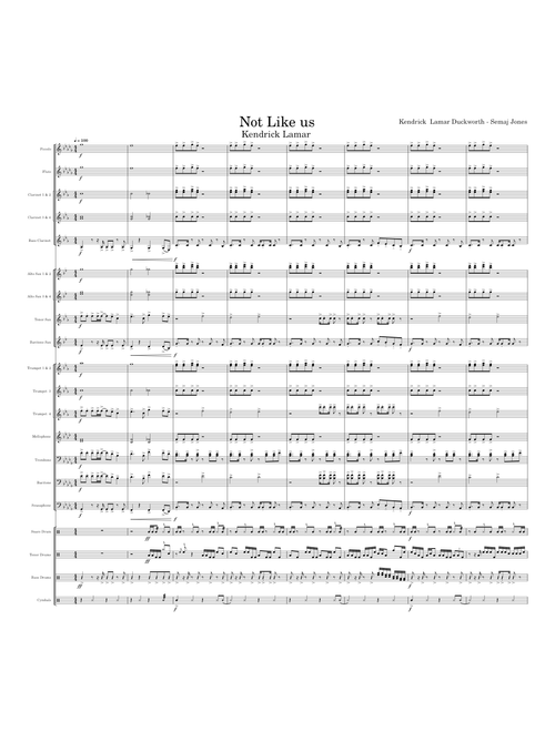 Not Like Us (Marching Band) Kendrick Lamar