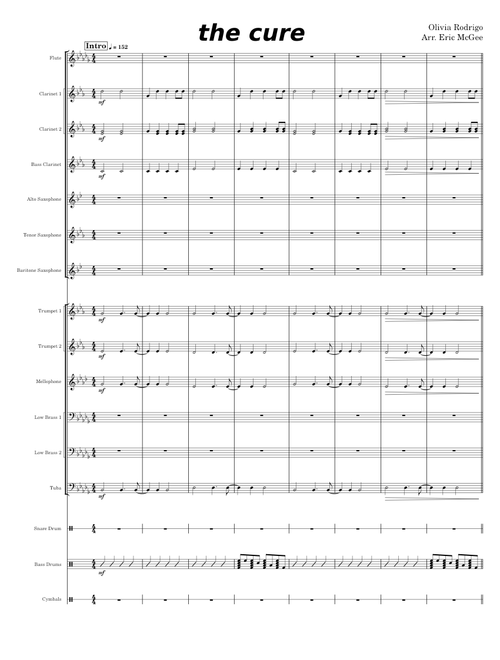 The Cure – Olivia Rodrigo - Marching Band Arrangement