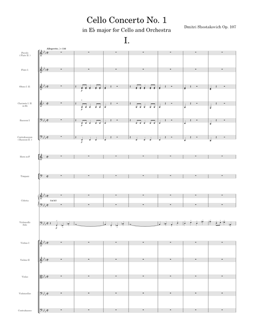 Cello Concerto No. 1 – Dmitri Shostakovich