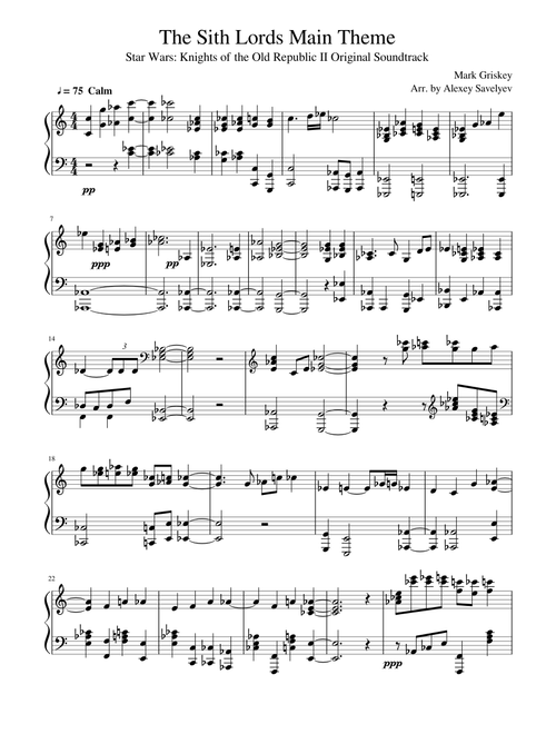 The Sith Lords Main Theme
