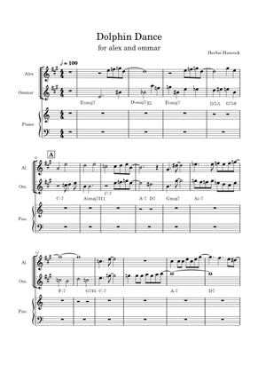 DOLPHIN DANCE Sheet Music with Chords for Piano (Solo) easy