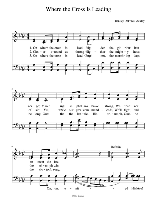 On where the cross is leading - B. D. Ackley