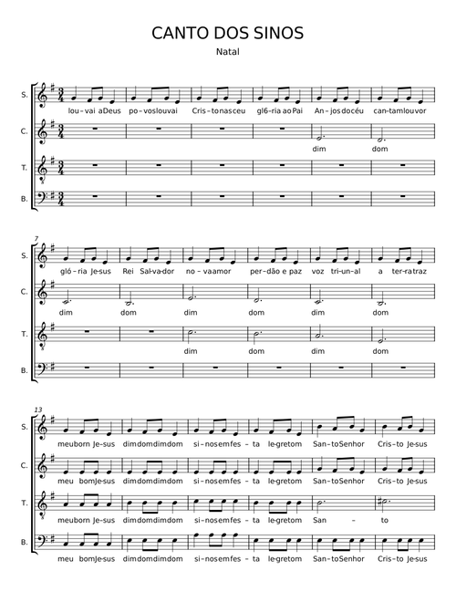 CANTO DOS SINOS