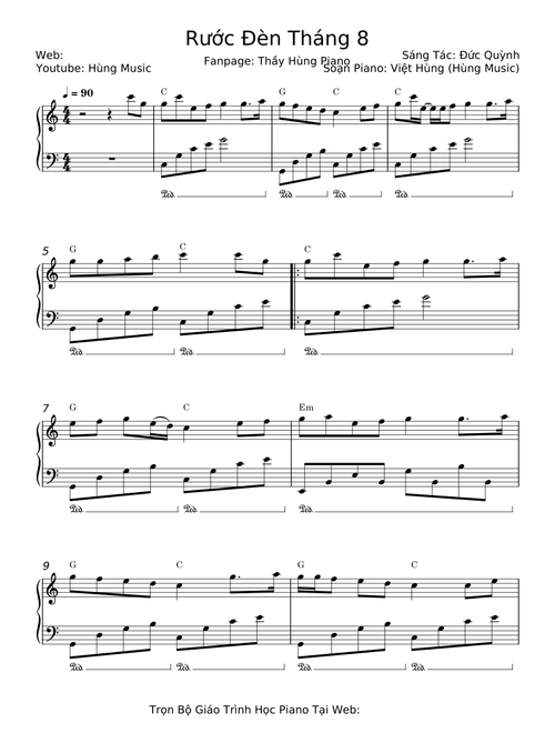 Rước Đèn Tháng 8 – Đức Quỳnh;Việt Hùng;(Hùng Music)