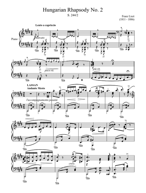 Hungarian Rhapsody No. 2