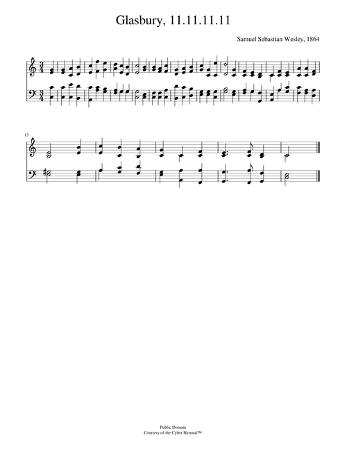 Thee, father, we bless - Samuel S. Wesley