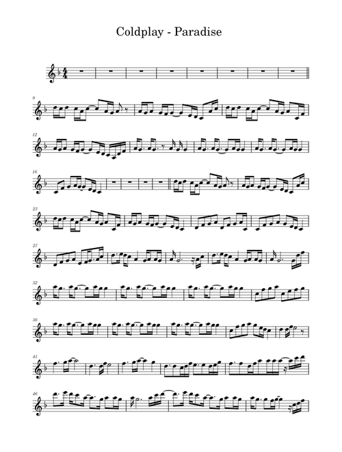Paradise - Coldplay