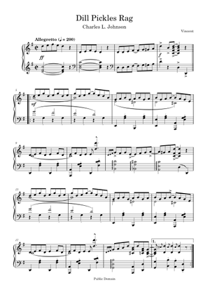 Dill Pickles Rag - Charles Leslie Johnson Sheet Music for Strings group ...