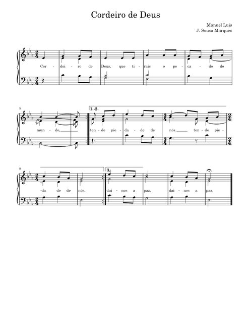 Cordeiro de Deus - Manuel Luís