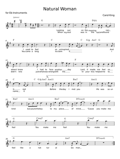 Natural Woman - Carol King