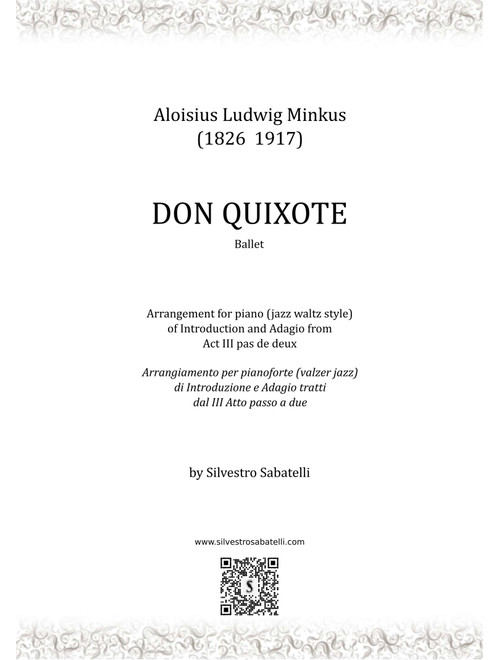 Don Quixote - Don Chisciotte (Arr. Silvestro Sabatelli) (Piano Solo)