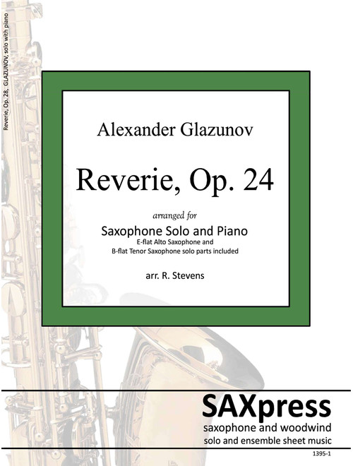 Reverie, Op. 24 (Arr. Robert Stevens) (Alto Sax and Piano)