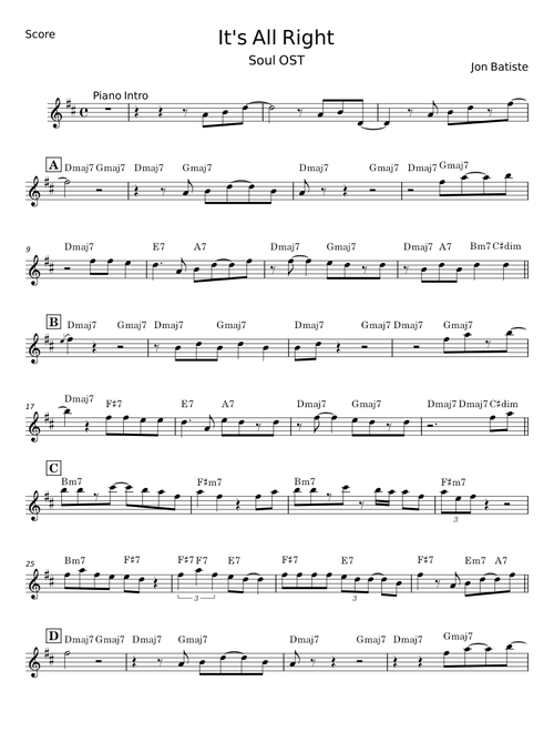 It's All Right - Jon Batiste