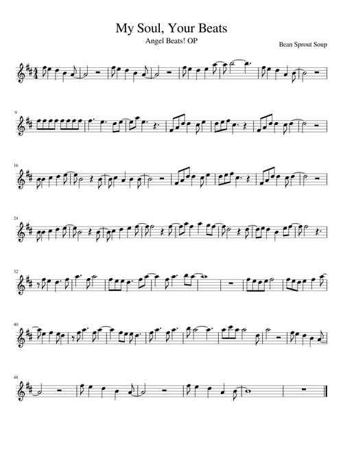 Angel Beats! OP - My Soul, Your Beats Violin