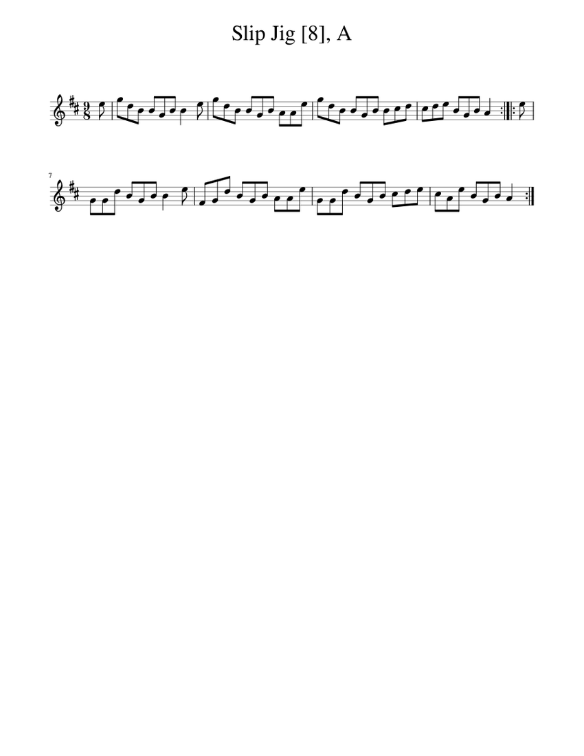 Slip Jig [8], A piano tutorial