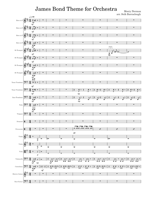 James Bond Theme for Orchestra