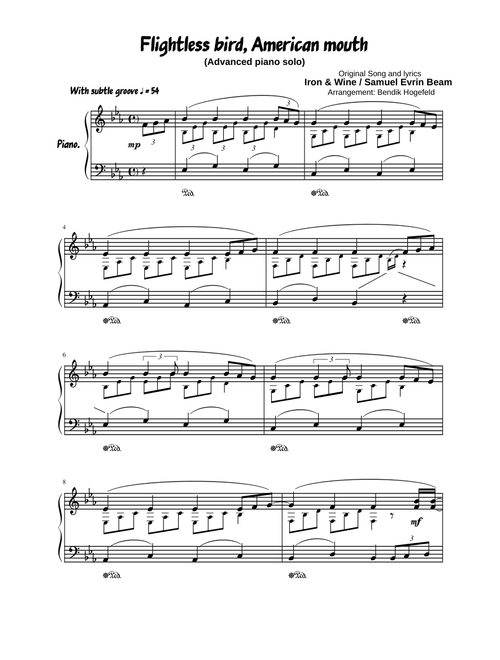 Flightless bird American mouth (Advanced piano solo)