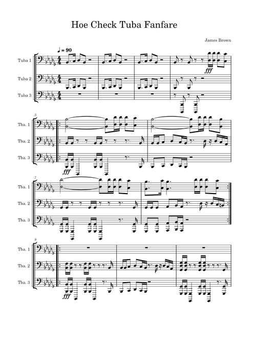 Hoe Check Tuba Fanfare