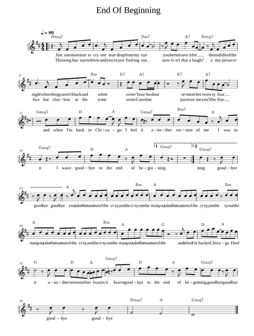 End Of Beginning – Djo