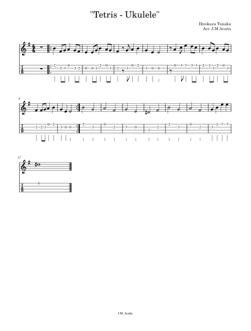 Tetris - Ukulele
