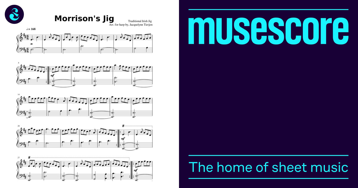 Morrison's Jig Sheet Music for Harp (Solo) | MuseScore.com