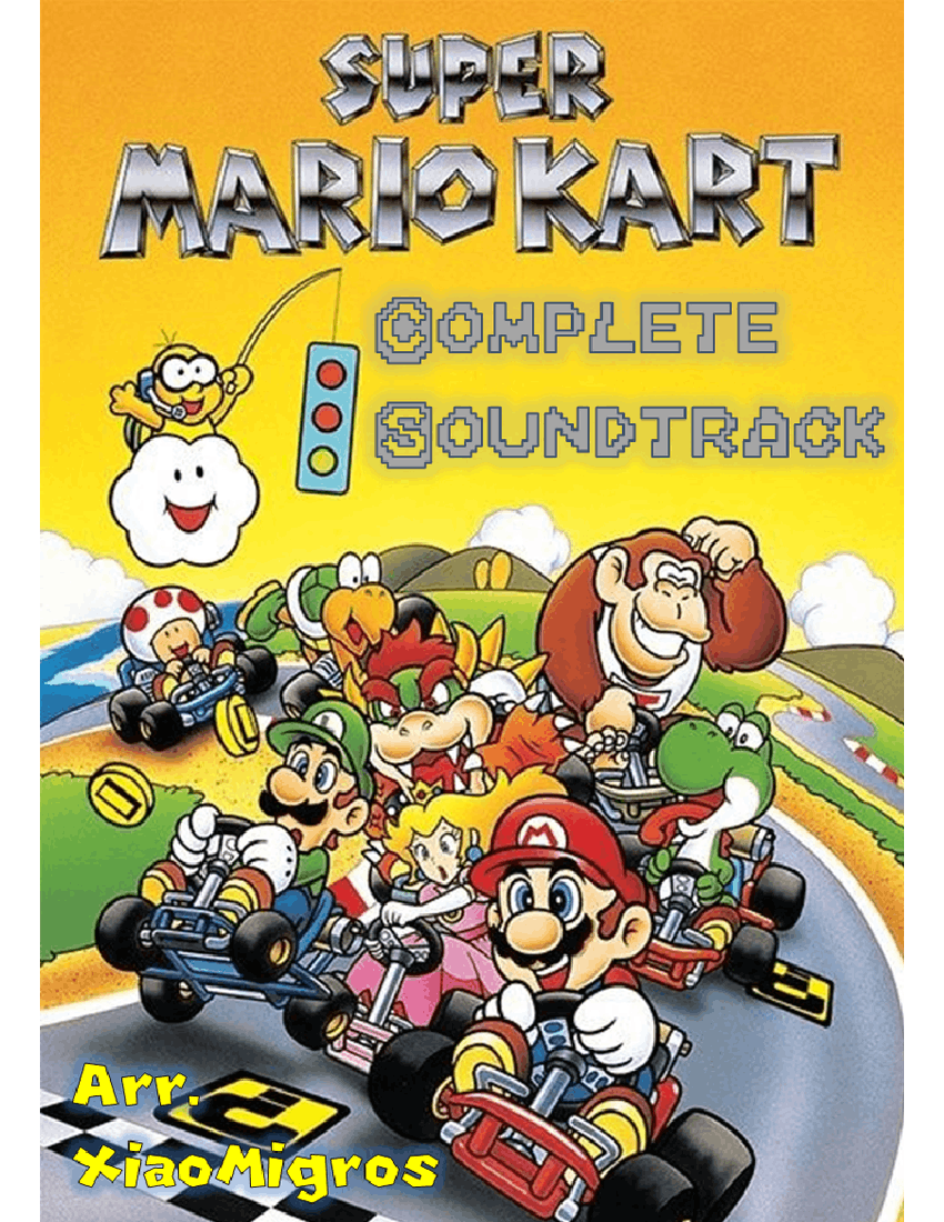 Super Mario Kart Complete Soundtrack Sheet music for Piano (Solo