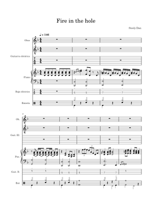 Fire In The Hole – Steely Dan Sheet Music for Piano, Saxophone tenor ...