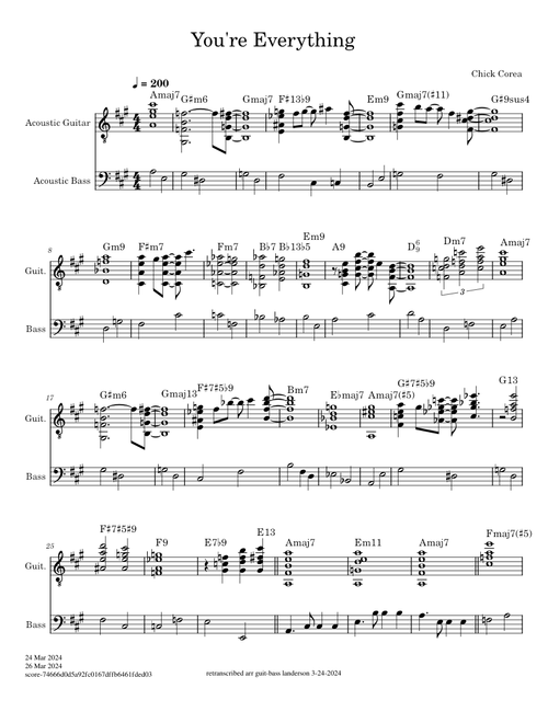 You're Everything - Chick Corea