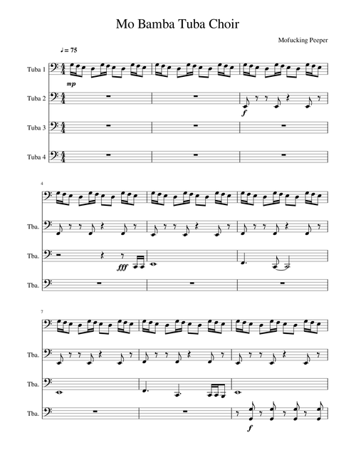 Mo Bamba Tuba Choir
