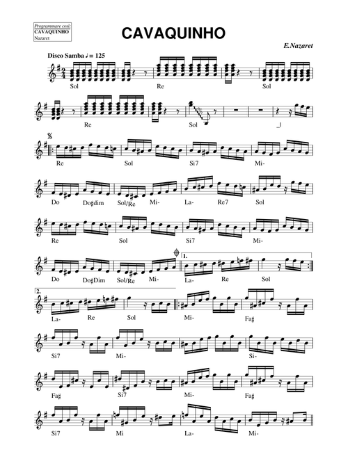 Cavaquinho (E.Nazaret)