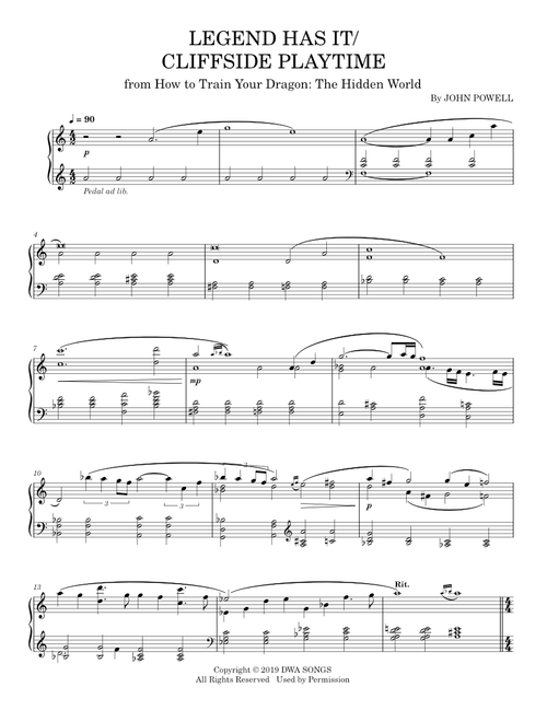Legend Has It - John Powell (Piano Solo)