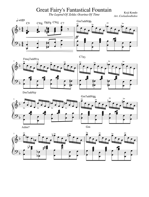 Great Fairy's Fantastical Fountain (Jazz and Ragtime Style)