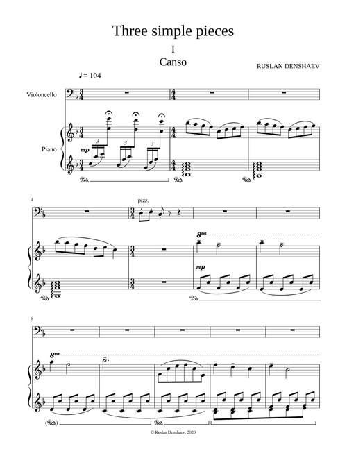 Three simple pieces